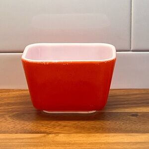 Vintage Pyrex Glass Refrigerator Dish Primary Red No 501 NO LID